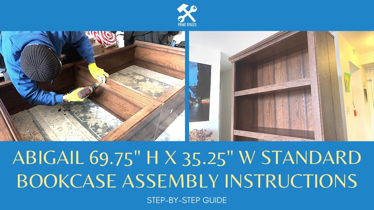 Sauder Select 5 Shelf Bookcase Assembly Instructions and Manual