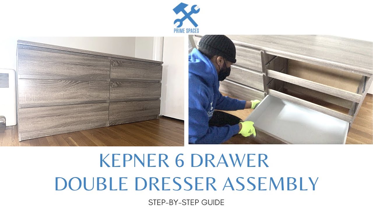 Tvilum Naia 6 Drawer Double Dresser Assembly Instructions and Manual