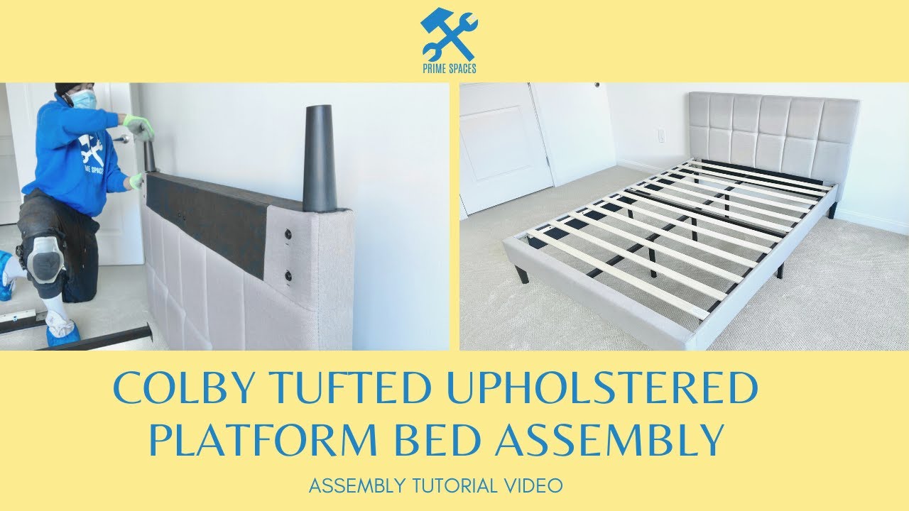 colby upholstered platform bed saatva mattress