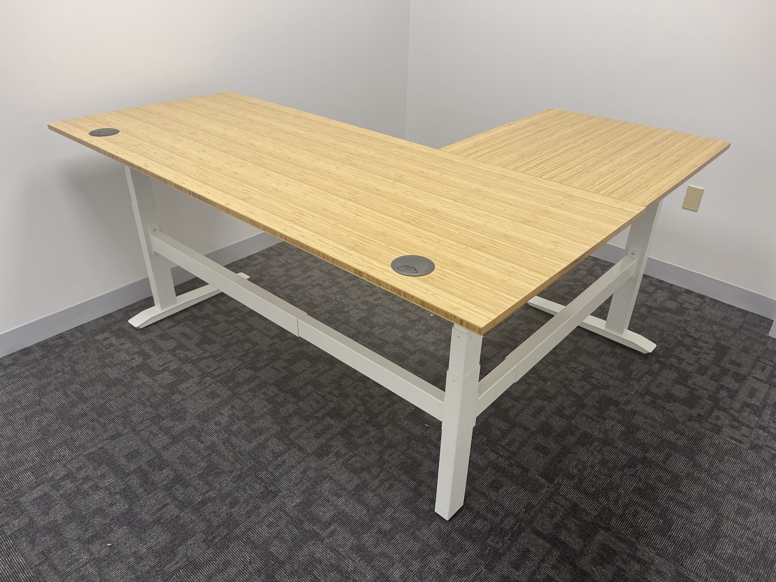 Fully Jarvis L Shaped Standing Desk Assembly Instructions and Manual