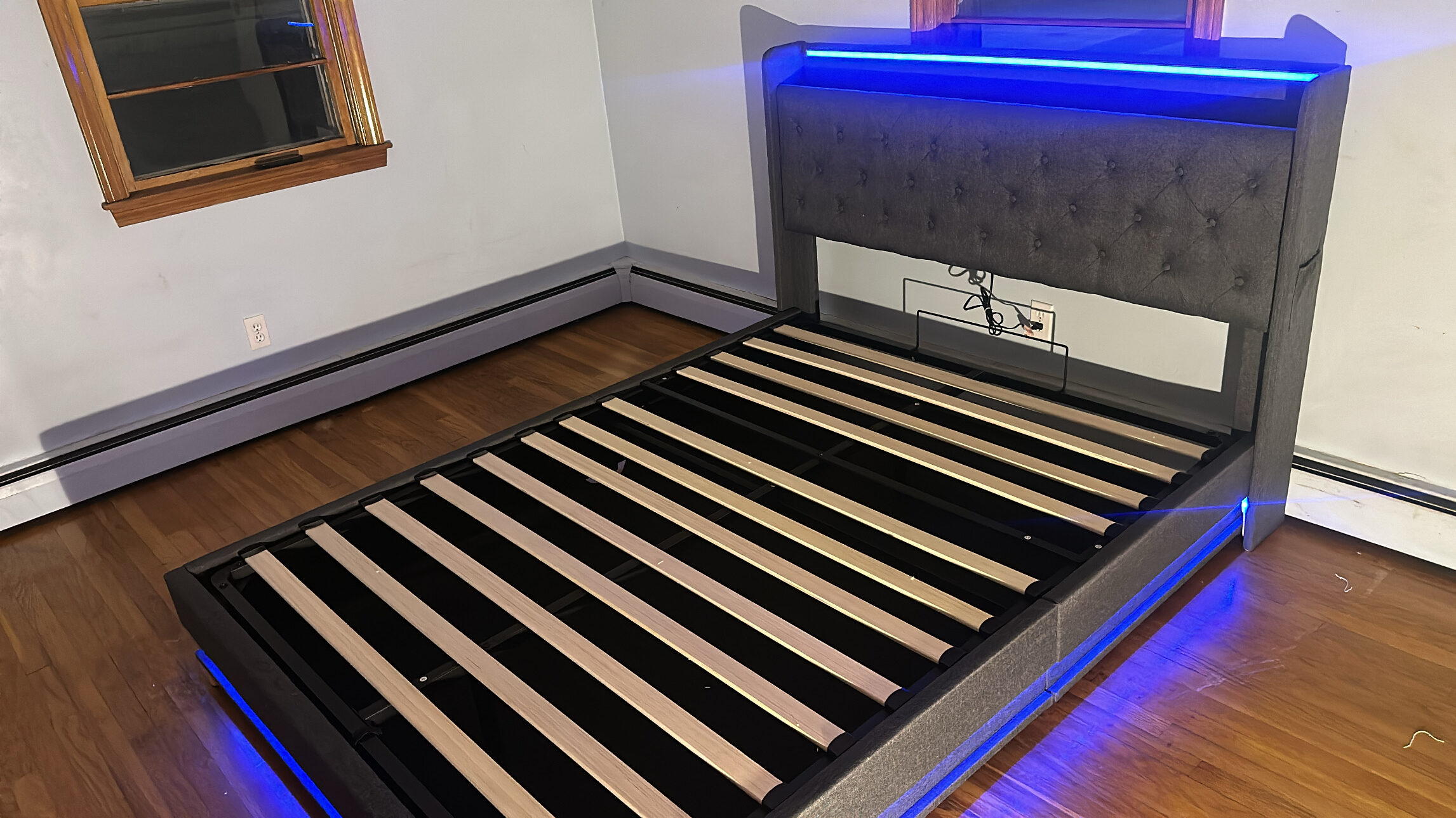 Ailisite Lift Up Storage Queen Bed Frame with Headboard Assembly ...